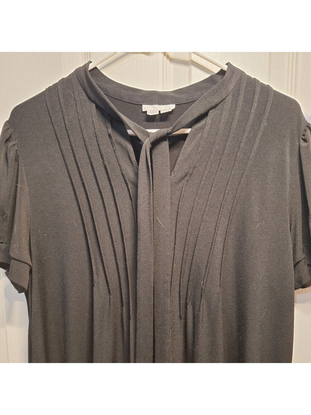London Times Black Mini Dress Size 14 - Picture 3 of 3